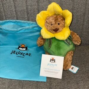 Bartholomew Bear Daffodil jelly cat NWT
